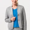 Blazer in Strickoptik