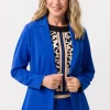 Blazer mit abgesteppten Nähten