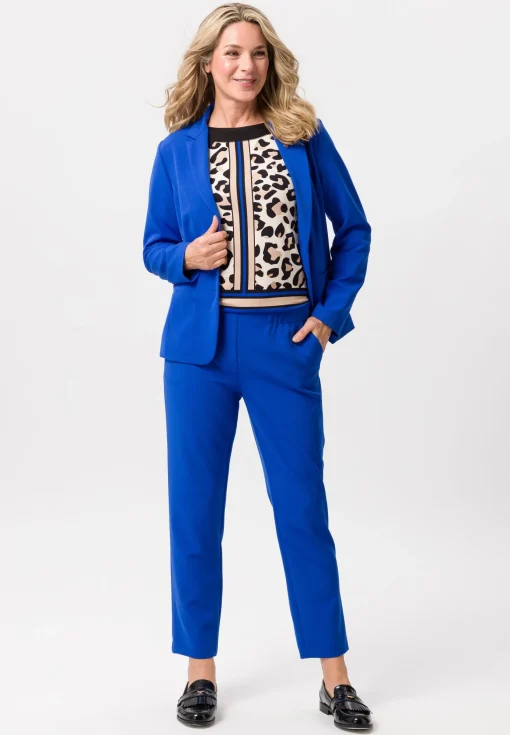 Blazer mit abgesteppten Nähten