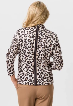 Blazer mit elegantem Animalprint
