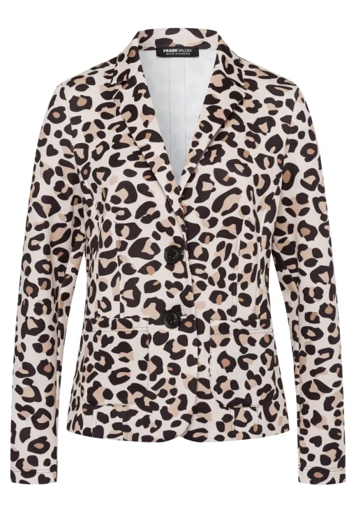 Blazer mit elegantem Animalprint