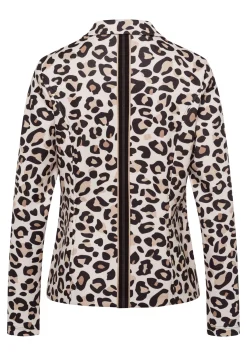 Blazer mit elegantem Animalprint