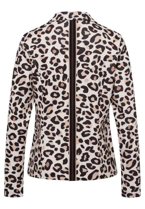 Blazer mit elegantem Animalprint