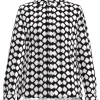 Bluse im zweifarbigen Dessin
