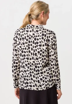 Bluse mit abnehmbarer Schleife