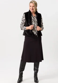 Bluse mit abnehmbarer Schleife