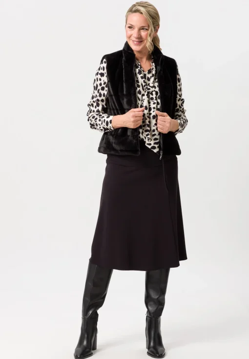 Bluse mit abnehmbarer Schleife