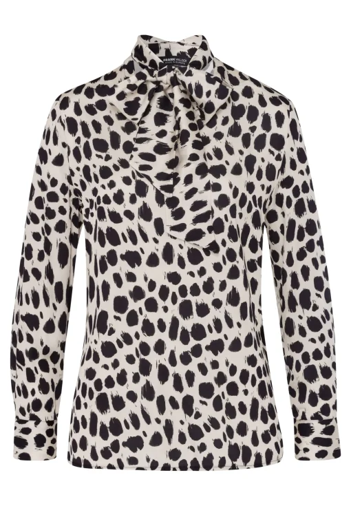 Bluse mit abnehmbarer Schleife