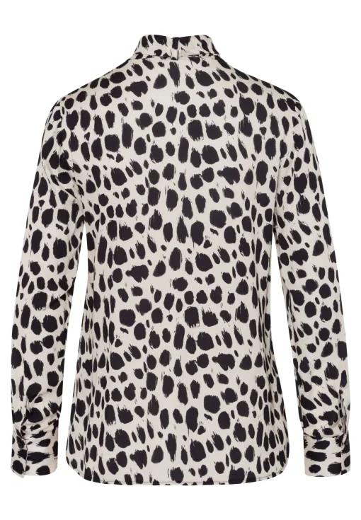 Bluse mit abnehmbarer Schleife