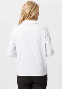 Bluse mit charmanter Ausschnittblende