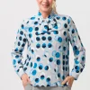 Bluse mit Manschettenärmeln