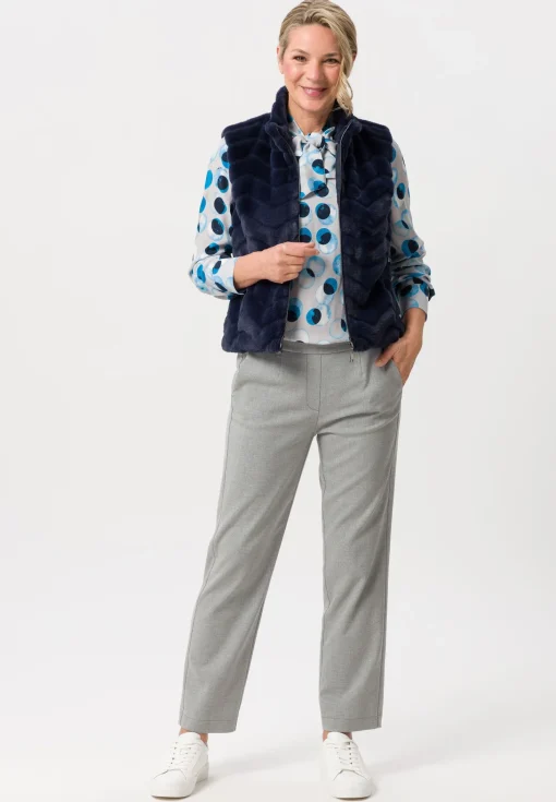 Bluse mit Manschettenärmeln