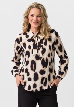 Bluse mit modischer Schluppe