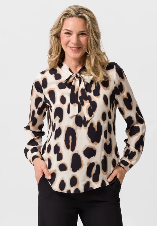 Bluse mit modischer Schluppe