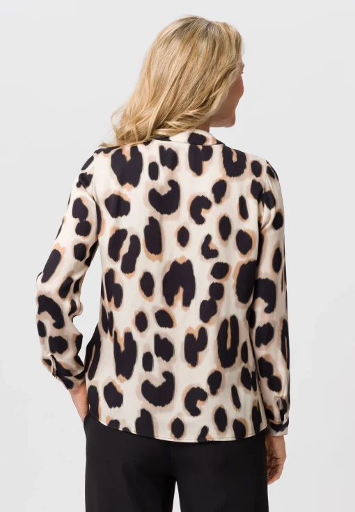 Bluse mit modischer Schluppe