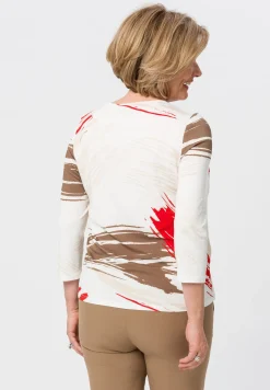Blusenshirt in aufwendigem Dessin