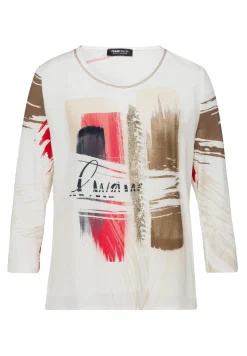 Blusenshirt in aufwendigem Dessin