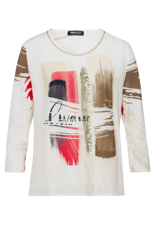 Blusenshirt in aufwendigem Dessin