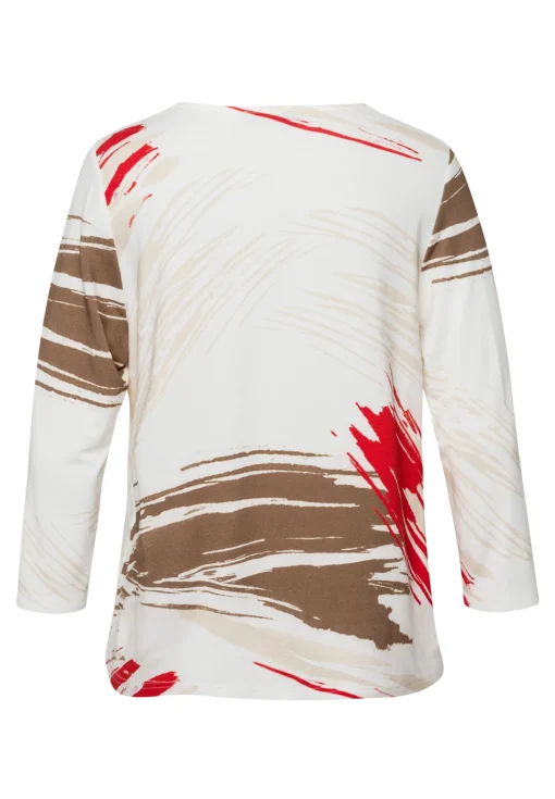 Blusenshirt in aufwendigem Dessin