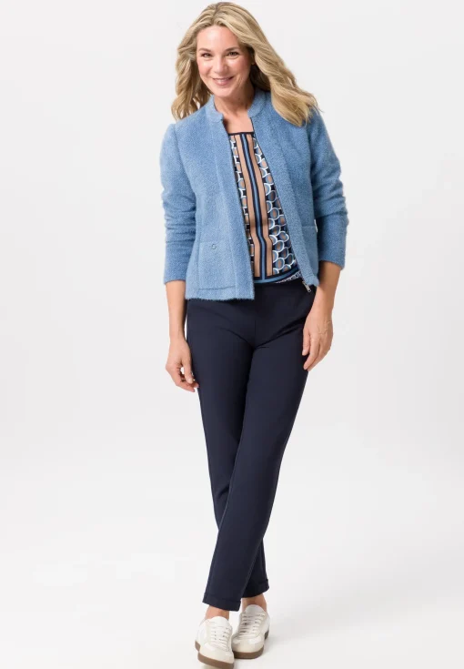Blusenshirt mit ansprechendem Panneaux-Print