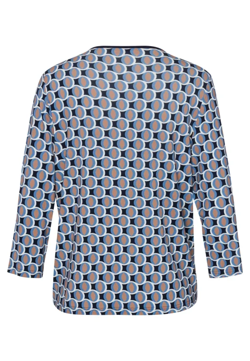 Blusenshirt mit ansprechendem Panneaux-Print