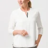 Blusenshirt mit dekorativem Schmuckband