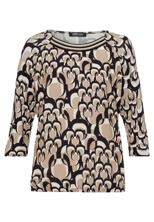 Blusenshirt mit elastischem Saum