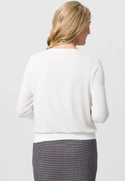 Blusenshirt mit elegant geschnittenem Rundhals
