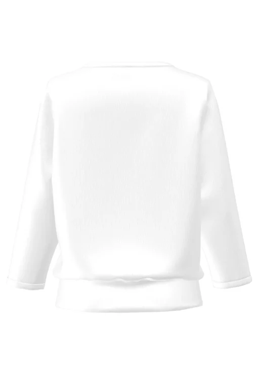 Blusenshirt mit elegant geschnittenem Rundhals
