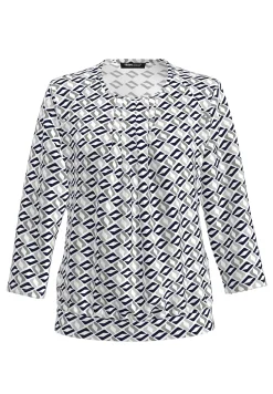 Blusenshirt mit feminin fallenden Falten
