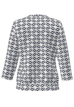 Blusenshirt mit feminin fallenden Falten