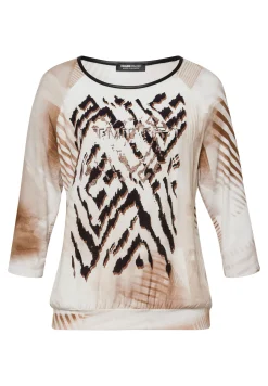 Blusenshirt mit gedoppeltem Vorderteil