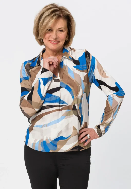 Blusenshirt mit Hemdblusenkragen