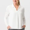 Blusenshirt mit lockerer Falte