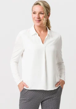 Blusenshirt mit lockerer Falte