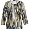 Blusenshirt mit modernem Muster