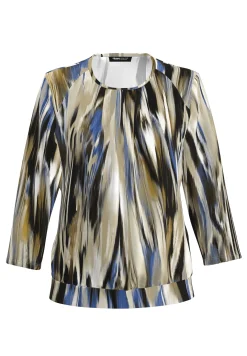 Blusenshirt mit modernem Muster