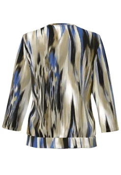 Blusenshirt mit modernem Muster