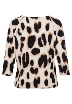 Blusenshirt mit modernem Alloverprint