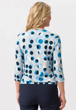 Blusenshirt mit modernem Kullerprint