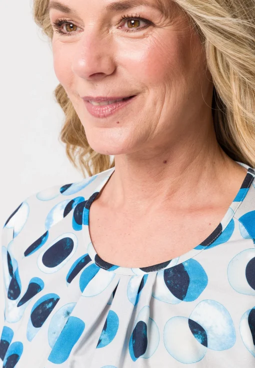Blusenshirt mit modernem Kullerprint
