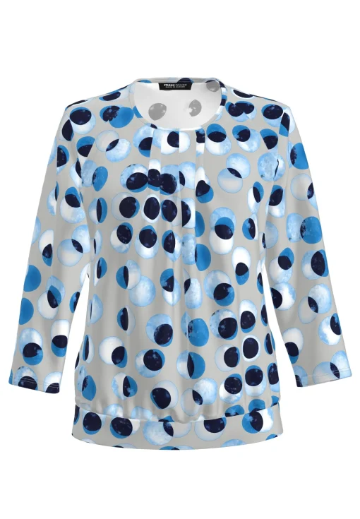 Blusenshirt mit modernem Kullerprint