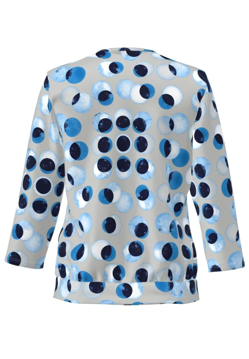 Blusenshirt mit modernem Kullerprint