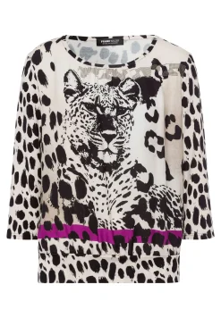 Blusenshirt mit modischem Animalprint