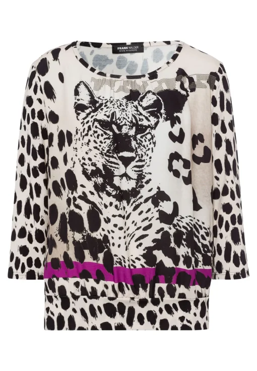 Blusenshirt mit modischem Animalprint
