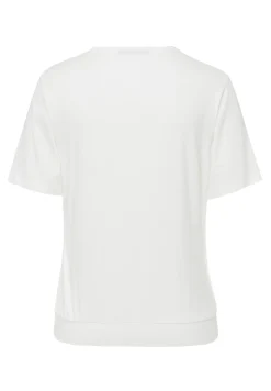 Blusenshirt mit modischer Faltenpartie vorne