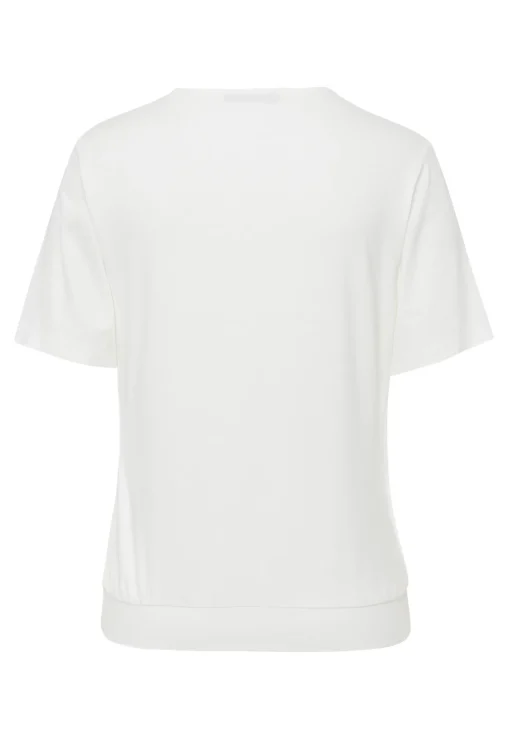 Blusenshirt mit modischer Faltenpartie vorne