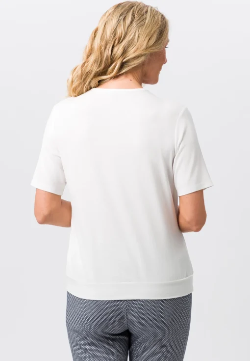 Blusenshirt mit modischer Faltenpartie vorne