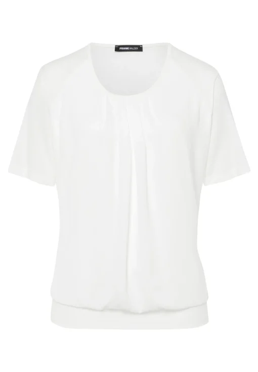 Blusenshirt mit modischer Faltenpartie vorne