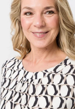 Blusenshirt mit Panneaux Print